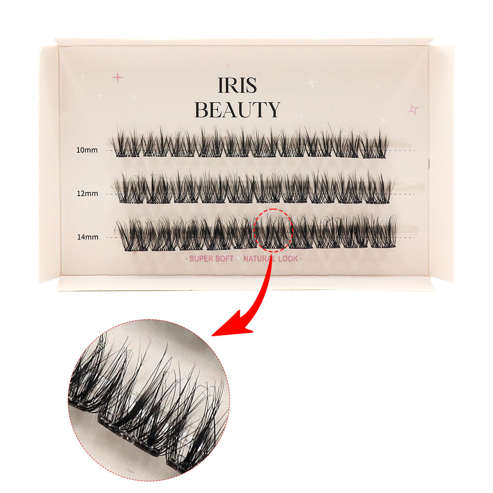 Individual Press On Eyelashes - Natural