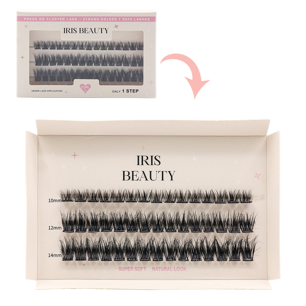Individual Press On Eyelashes - Hybrid