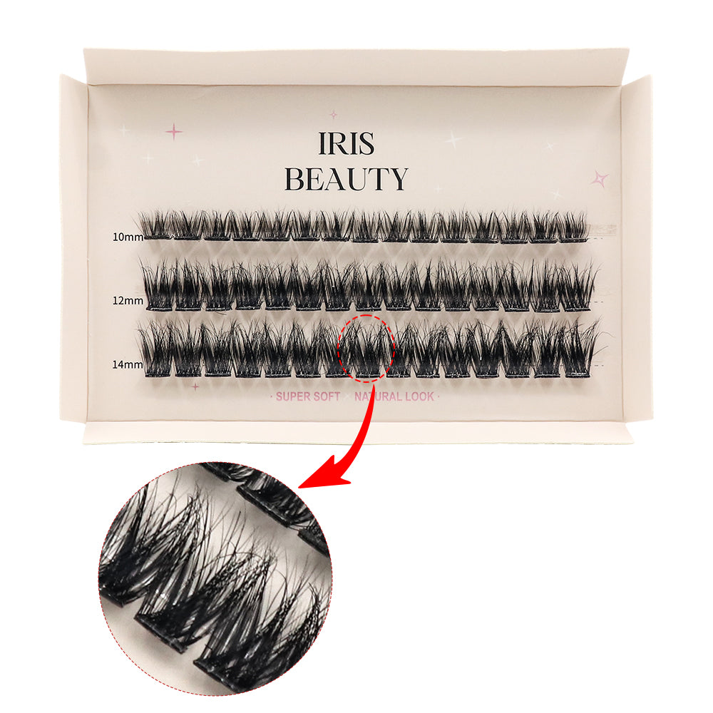 Individual Press On Eyelashes - Hybrid